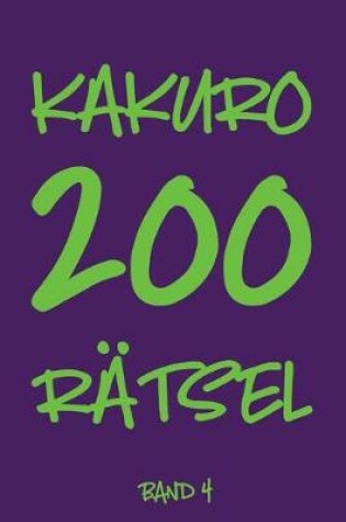 Cover of Kakuro 200 Rätsel Band 4