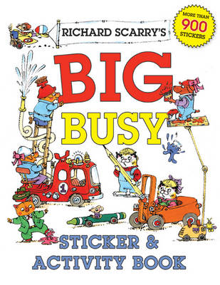 Book cover for Richard Scarry's Big Busy Sticker & Activity Book