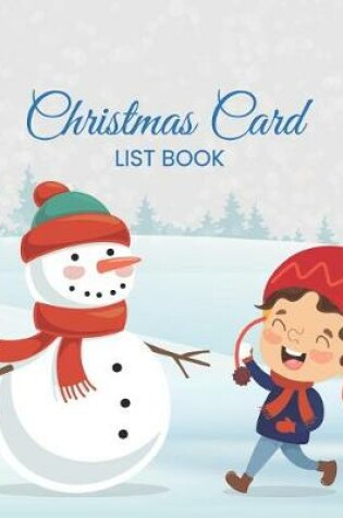 Cover of Christmas Card List Book