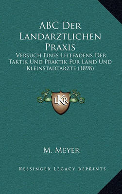 Book cover for ABC Der Landarztlichen Praxis