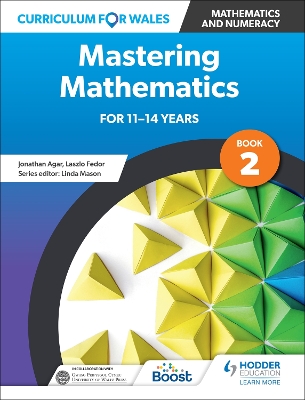 Book cover for Curriculum for Wales: Mastering Mathematics for 11-14 years: Book 2