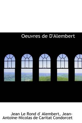 Book cover for Oeuvres de D'Alembert