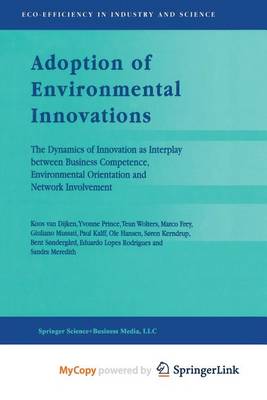 Cover of Adoption of Environmental Innovations