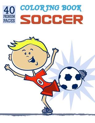 Book cover for Soccer Coloring Book