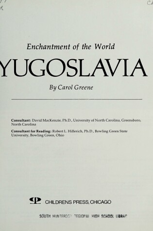 Cover of Yugoslavia