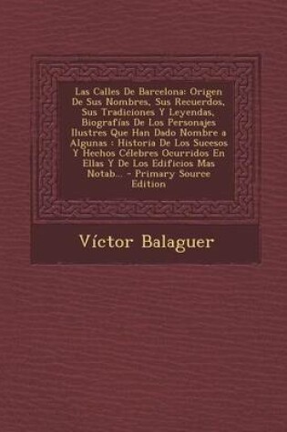 Cover of Las Calles de Barcelona