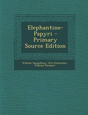 Book cover for Elephantine-Papyri