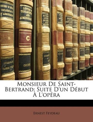 Book cover for Monsieur de Saint-Bertrand