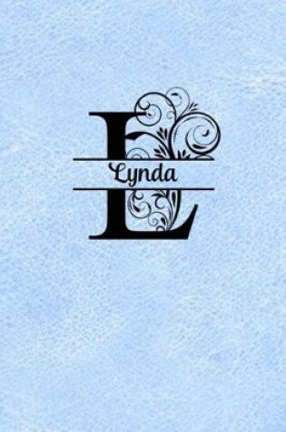 Cover of Split Letter Personalized Name Journal - Lynda