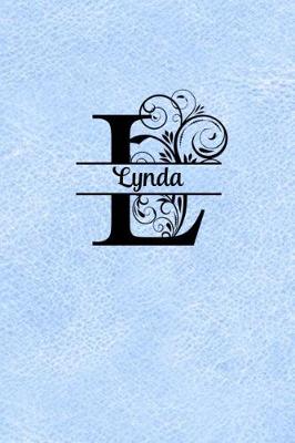 Book cover for Split Letter Personalized Name Journal - Lynda