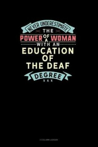 Cover of Never Underestimate The Power Of A Woman With An Education of the Deaf Degree