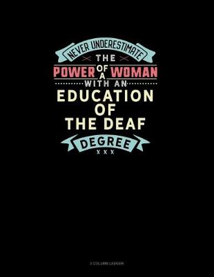 Book cover for Never Underestimate The Power Of A Woman With An Education of the Deaf Degree