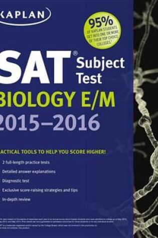 Cover of Kaplan SAT Subject Test Biology E/M 2015-2016