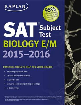 Cover of Kaplan SAT Subject Test Biology E/M 2015-2016