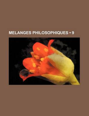 Book cover for Melanges Philosophiques (9)