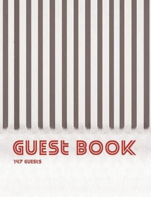 Book cover for Guest Book, 147 Guests, Blank Write-in Notebook.