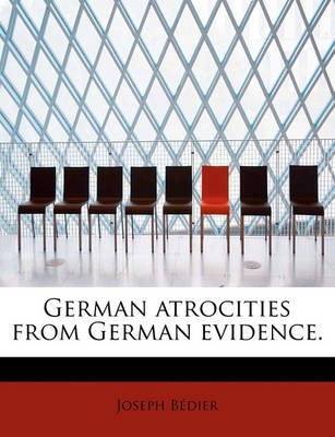 Book cover for German Atrocities from German Evidence.