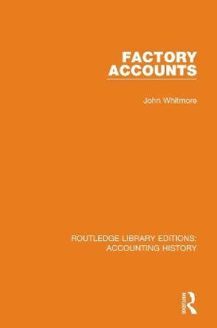Cover of Factory Accounts
