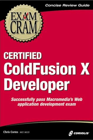 Cover of Certified ColdFusion 6 Developer Exam Cram