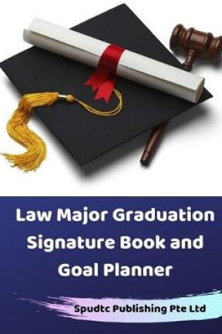 Cover of Law Major Graduation Signature Book and Goal Planner