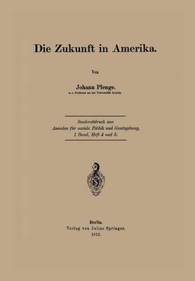 Book cover for Die Zukunft in Amerika