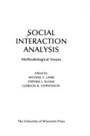 Cover of Social Interaction Analysis