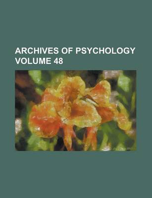 Book cover for Archives of Psychology (Volume 6)