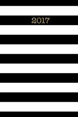 Cover of 2017 Journal Black White Stripes