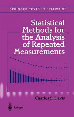 Cover of Statistical Methods for the Analysis of Repeated Measurements