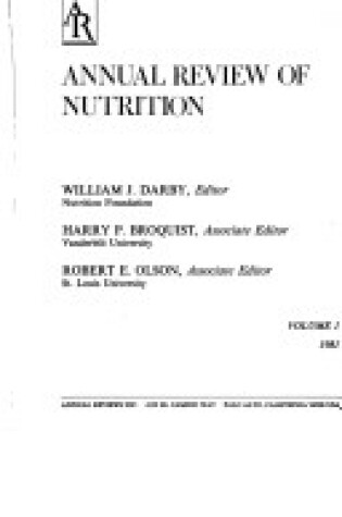 Cover of Nutrition