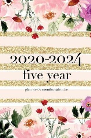 Cover of 2020-2024 five year planner 60 months calendar
