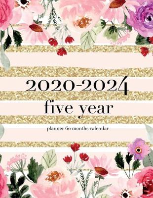 Book cover for 2020-2024 five year planner 60 months calendar