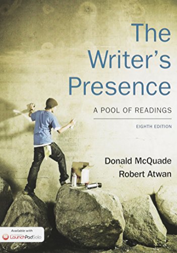 Book cover for Writer's Presence 8e & Launchpad Solo for the Writer's Presence 8e (Six Month Access)
