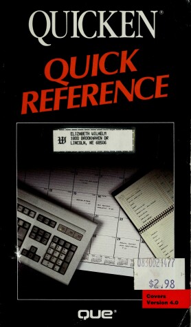 Book cover for Quicken Quick Reference