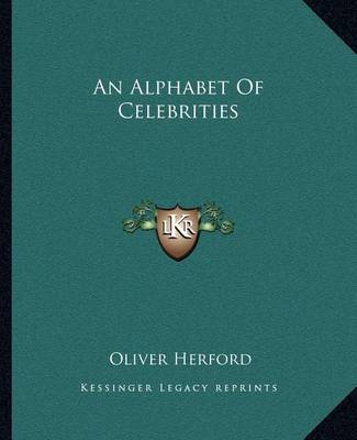 Book cover for An Alphabet Of Celebrities