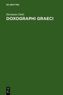 Book cover for Doxographi Graeci