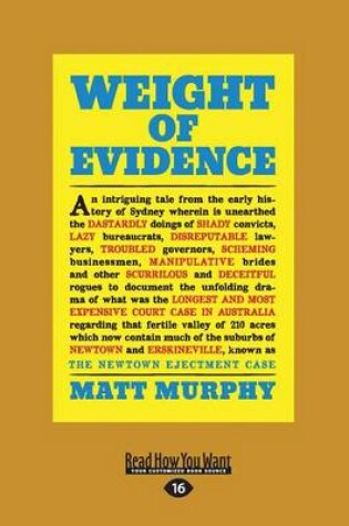 Cover of Weight of Evidence