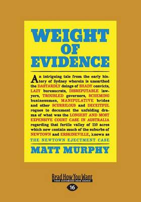 Book cover for Weight of Evidence