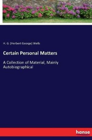 Cover of Certain Personal Matters