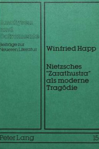 Cover of Nietzsches -Zarathustra- ALS Moderne Tragoedie