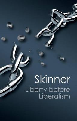 Book cover for Liberty before Liberalism