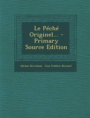 Book cover for Le Peche Originel... - Primary Source Edition