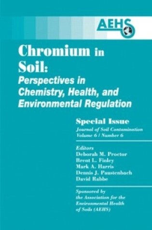 Cover of Chromium in Soil - Perspectives in Chemistry, Health, and Environmental Regulation