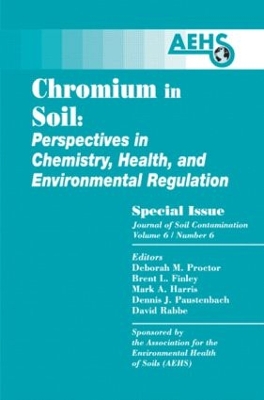 Book cover for Chromium in Soil - Perspectives in Chemistry, Health, and Environmental Regulation