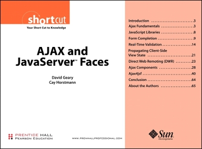 Cover of AJAX and JavaServer Faces (Digital Short Cut)