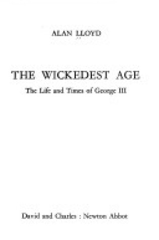 Cover of Wickedest Age