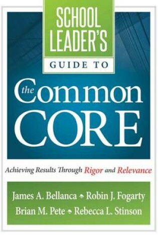 Cover of School Leader's Guide to the Common Core