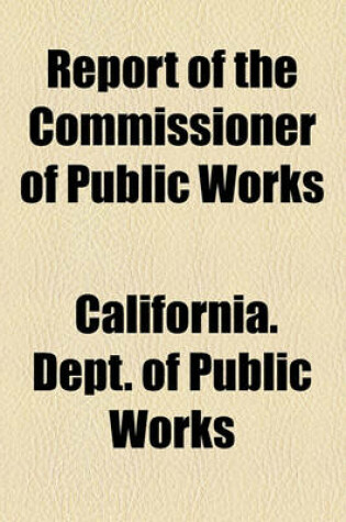 Cover of Report of the Commissioner of Public Works