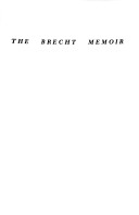 Book cover for The Brecht Memoir