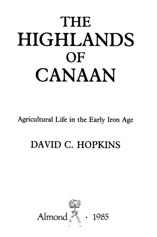 Cover of Highlands of Canaan